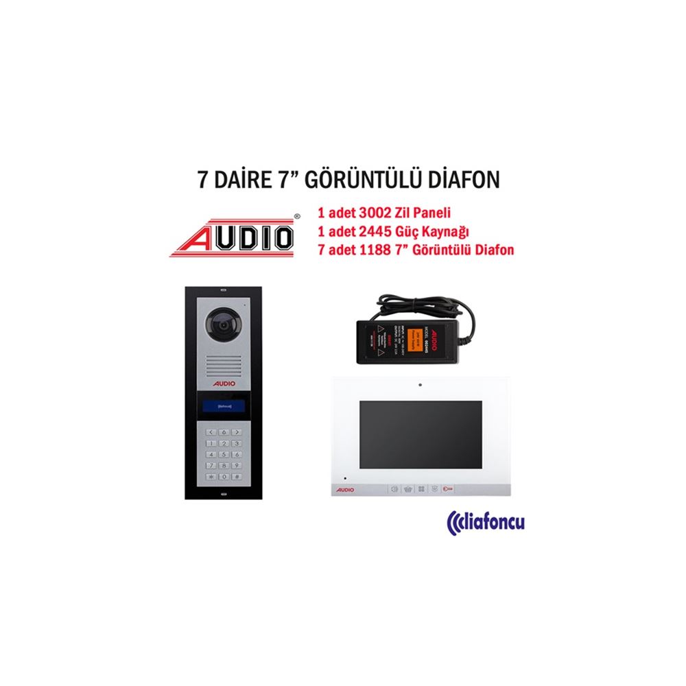 7 Daire Audio 7 inç Görüntülü Diafon Fiyatı